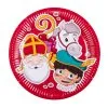 Set 6 Papieren Bordjes Sinterklaas (23cm)