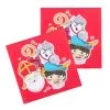 Set 12 Papieren Servetten Sinterklaas (33x33cm)