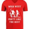 T-shirt Rood Heren Wild West