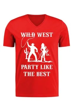 T-shirt Rood Heren Wild West