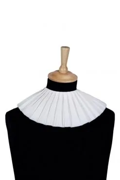 Papieren Kraag Crepe Wit