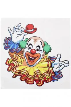 Raamsticker Clown 35x40cm