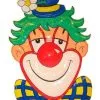 Wanddeco Clown Met Blauwe Hoed
