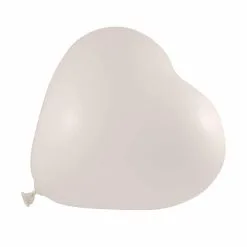 Ballonnen Hart Wit 30cm Per 100