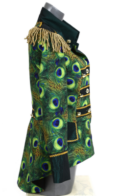 Carnavalsjas Peacock Kort -leuke kledingwinkel JasPauwKort2