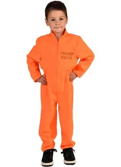 Kinderkostuum Boef Oranje Overall
