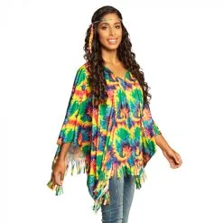 Poncho Hippie Met Hoofdband