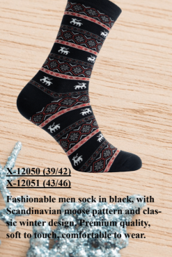 Men Socks, Scandinavian Moose