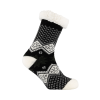 Fluffy Homesocks Zwart/wit