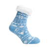 Fluffy Homesocks Blauw/wit