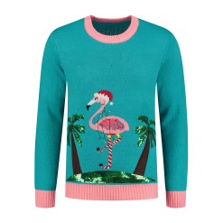 Sweater Caribbean Flamingo With Led