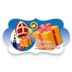 Feestbord Welkom Sinterklaas